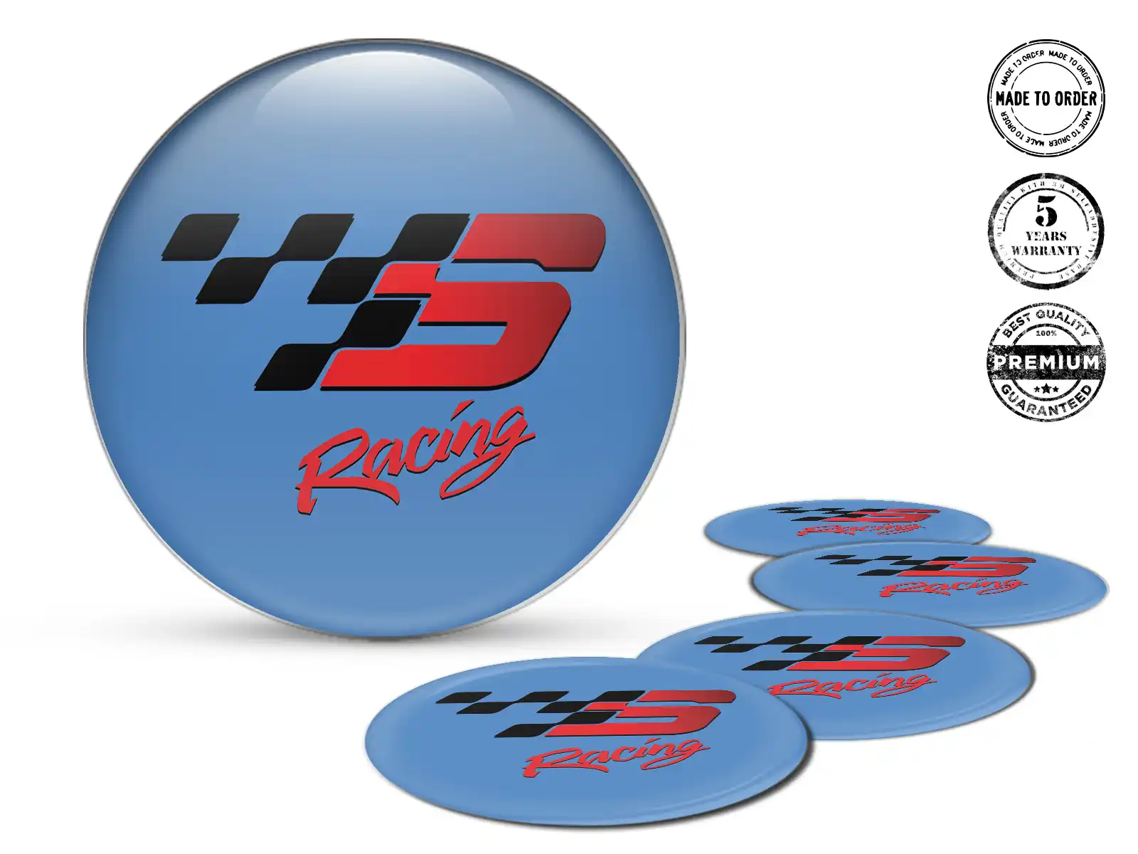 Logo Insignias Bombadas Etiquetas Racing Autos